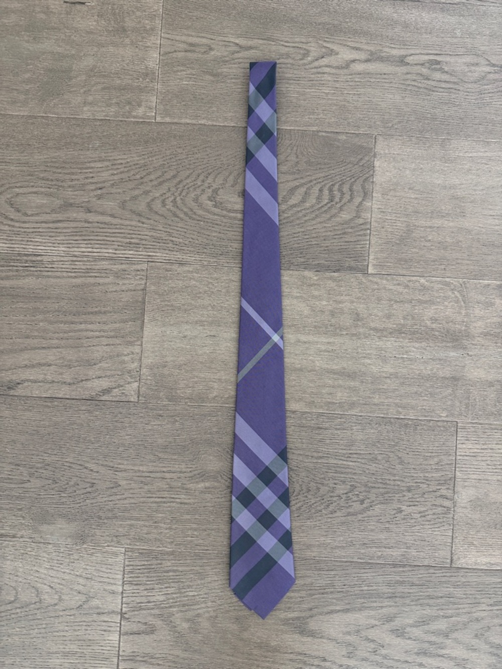 Burberry Purple Plaid Men's Tie